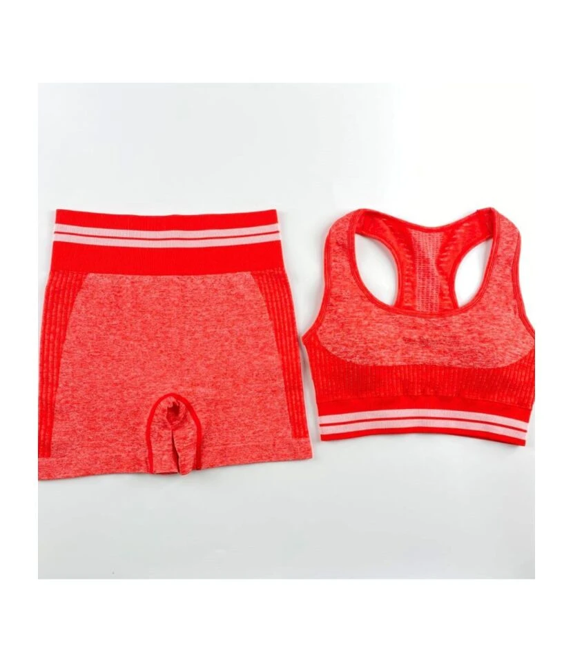 2-piece Stripe Detail Sports Set Tank Top & Biker Shorts 7 2-piece Stripe Detail Sports Set Tank Top & Biker Shorts - Image 7