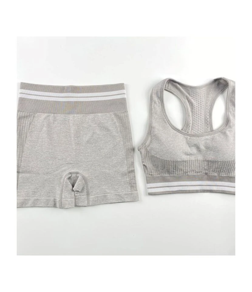 2-piece Stripe Detail Sports Set Tank Top & Biker Shorts 8 2-piece Stripe Detail Sports Set Tank Top & Biker Shorts - Image 8