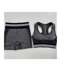 2-piece Stripe Detail Sports Set Tank Top & Biker Shorts 12 2-piece Stripe Detail Sports Set Tank Top & Biker Shorts -Women Clothing Sales Store 210123297 5