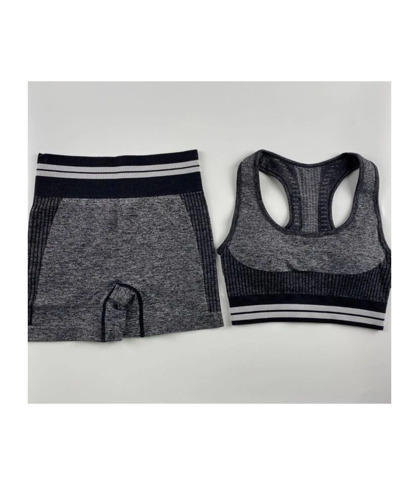 2-piece Stripe Detail Sports Set Tank Top & Biker Shorts 5 2-piece Stripe Detail Sports Set Tank Top & Biker Shorts - Image 5