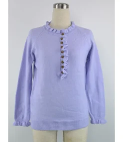 Pleats Button Decor Knitted Blouse Sweater 210710038 -Women Clothing Sales Store 210710038 6