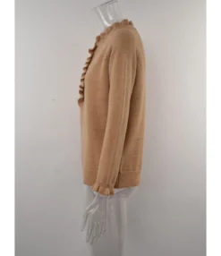 Pleats Button Decor Knitted Blouse Sweater 210710038 -Women Clothing Sales Store 210710038 9