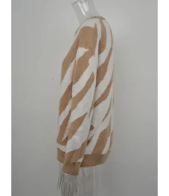 Lebra Pattern Jersey Blouse Sweater 210710426 -Women Clothing Sales Store 210710426 11