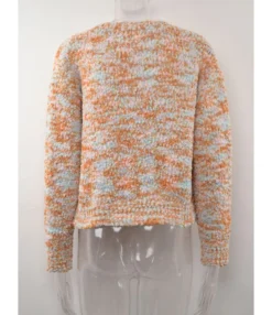 V-neck Long Sleeve Multicolor Short Sweater Cardigan 210710674 14 V-neck Long Sleeve Multicolor Short Sweater Cardigan 210710674 -Women Clothing Sales Store 210710674 6