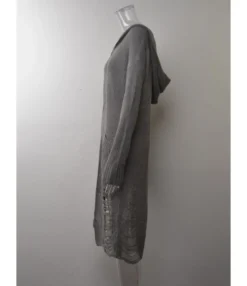 Pockets Detail Jersey Long Hoodie Cardigans 210710675 -Women Clothing Sales Store 210710675 7