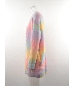 Tie Dye Rainbow Color Pocket Detail Knitted Cardigan 210710694 18 Tie Dye Rainbow Color Pocket Detail Knitted Cardigan 210710694 -Women Clothing Sales Store 210710694 7