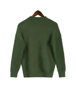 Knitted Long Ribbed Sleeve O-Neck Basic Pullover Sweater 210719186 -Women Clothing Sales Store 210719186 8