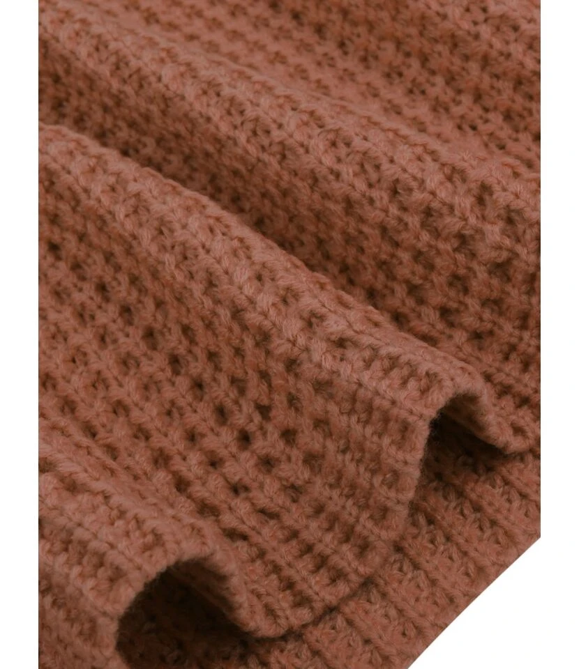 Knitted Loose Turtleneck Autumn Winter Full Sleeves Thick Sweater 210719246 7 Knitted Loose Turtleneck Autumn Winter Full Sleeves Thick Sweater 210719246 - Image 7