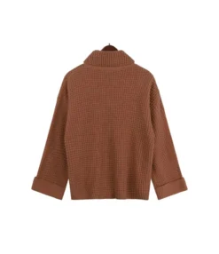 Knitted Loose Turtleneck Autumn Winter Full Sleeves Thick Sweater 210719246 15 Knitted Loose Turtleneck Autumn Winter Full Sleeves Thick Sweater 210719246 -Women Clothing Sales Store 210719246 8