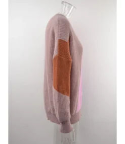 Casual V-Neck Color Block Long Sleeve Cable Knit Cardigan Sweater 210721664 14 Casual V-Neck Color Block Long Sleeve Cable Knit Cardigan Sweater 210721664 -Women Clothing Sales Store 210721664 6