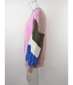 Casual V-Neck Color Block Long Sleeve Cable Knit Cardigan Sweater 210721664 15 Casual V-Neck Color Block Long Sleeve Cable Knit Cardigan Sweater 210721664 -Women Clothing Sales Store 210721664 8