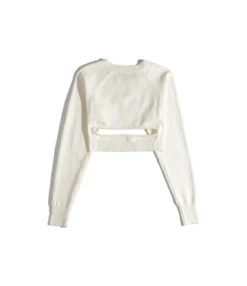 Hollow Raglan Sleeve Asymmetrical Knitted Sweater 210721734 -Women Clothing Sales Store 210721734 5