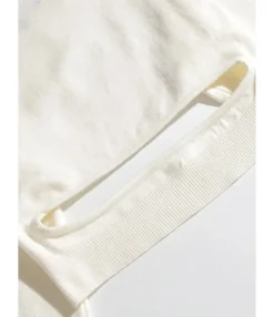 Hollow Raglan Sleeve Asymmetrical Knitted Sweater 210721734 -Women Clothing Sales Store 210721734 9