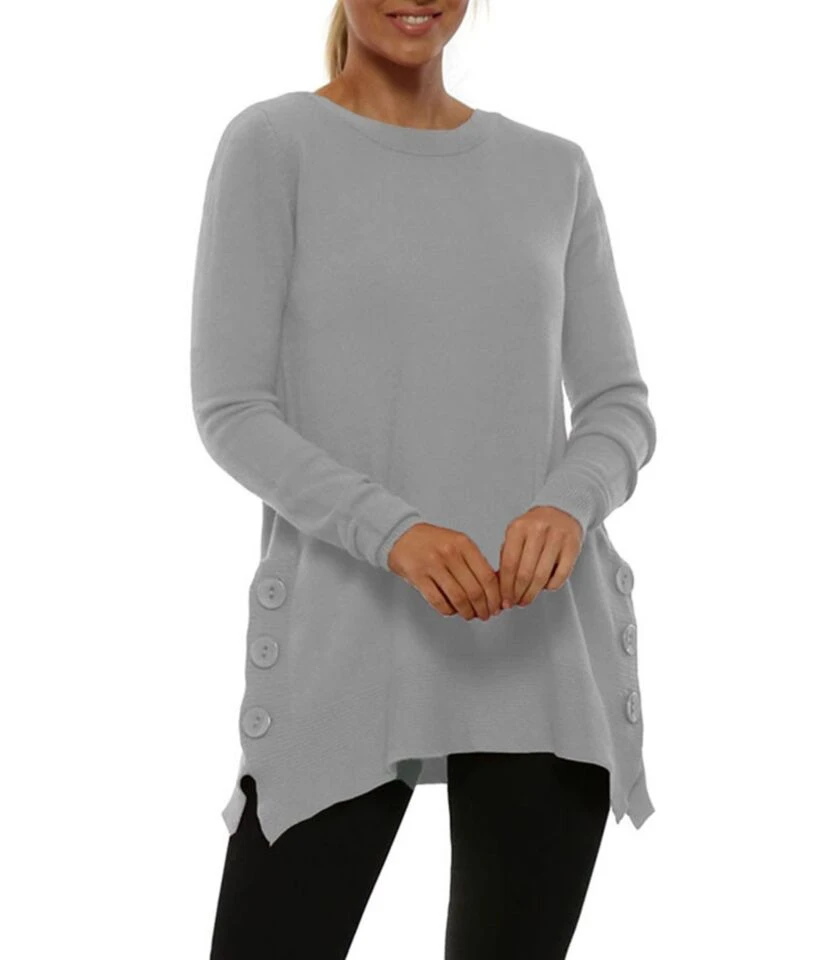 New Arrival Sides Split Button Down Knitwear Blouse Sweater 210729011 8 New Arrival Sides Split Button Down Knitwear Blouse Sweater 210729011 - Image 8