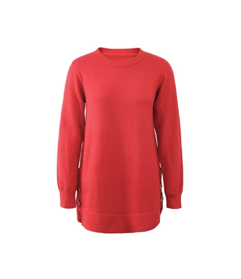 New Arrival Sides Split Button Down Knitwear Blouse Sweater 210729011 4 New Arrival Sides Split Button Down Knitwear Blouse Sweater 210729011 - Image 4