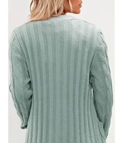 2021 New Fall Twist Buttons Down Sweater Cardigan 210729319 -Women Clothing Sales Store 210729319 9