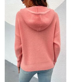 Solid Autumn Winter Sweater Long Sleeve Pullovers Knitted Tops 210729539 -Women Clothing Sales Store 210729539 8