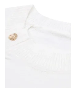 New Fall Striped Shoulder Button Detail Knit Sweater Blouse 210729605 -Women Clothing Sales Store 210729605 4