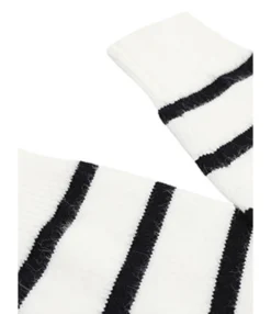 New Fall Striped Shoulder Button Detail Knit Sweater Blouse 210729605 -Women Clothing Sales Store 210729605 5