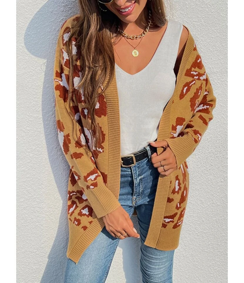 New Autumn Rabbit Fleece Leopard Knitted Long Sweater Cardigan Coat 210729725 1 New Autumn Rabbit Fleece Leopard Knitted Long Sweater Cardigan Coat 210729725