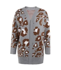 New Autumn Rabbit Fleece Leopard Knitted Long Sweater Cardigan Coat 210729725 14 New Autumn Rabbit Fleece Leopard Knitted Long Sweater Cardigan Coat 210729725 -Women Clothing Sales Store 210729725 8