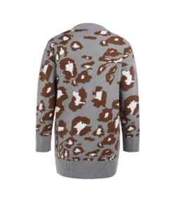 New Autumn Rabbit Fleece Leopard Knitted Long Sweater Cardigan Coat 210729725 15 New Autumn Rabbit Fleece Leopard Knitted Long Sweater Cardigan Coat 210729725 -Women Clothing Sales Store 210729725 9