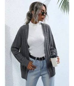 New Autumn Long Sleeve Sweater Outwear Coat 210730832