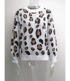 Leopard Casual Fall Long Sleeve Sweater 210804038 -Women Clothing Sales Store 210804038 6