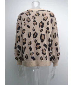 Leopard Casual Fall Long Sleeve Sweater 210804038 -Women Clothing Sales Store 210804038 9