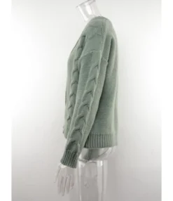 Solid Casual Single Button Fall Cardigan 210804437 -Women Clothing Sales Store 210804437 15