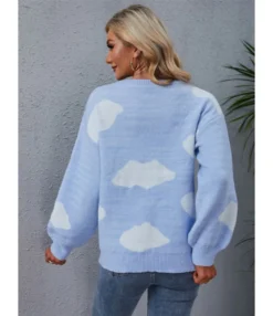 New Autumn Crew Neck Pattern Pullover Sweater 210804858 -Women Clothing Sales Store 210804858 3