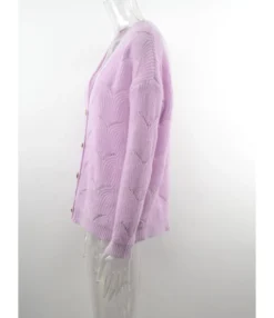 Loose Long Sleeve Open Front Crochet Cardigans 210804863 -Women Clothing Sales Store 210804863 3