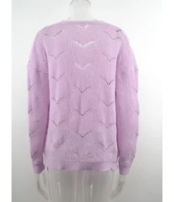 Loose Long Sleeve Open Front Crochet Cardigans 210804863 -Women Clothing Sales Store 210804863 4