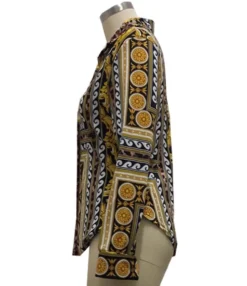 Printing Slim Fall Single Button Shirt 210810366 -Women Clothing Sales Store 210810366 5