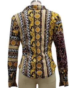Printing Slim Fall Single Button Shirt 210810366 -Women Clothing Sales Store 210810366 6
