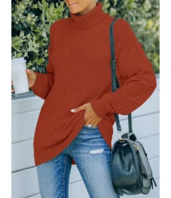 Best Seller Warm Casual Turtle Neck Sweater 210811784