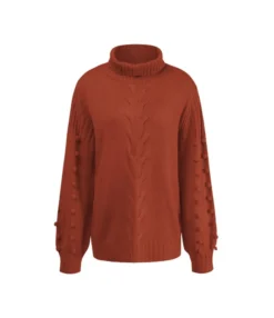 Best Seller Warm Casual Turtle Neck Sweater 210811784 -Women Clothing Sales Store 210811784 7