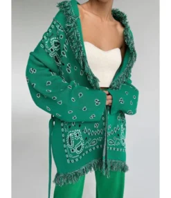 Fringe Long Sleeve Open Front Cardigans With Belted 210820335 -Women Clothing Sales Store 210820335 4