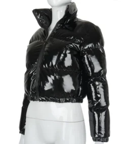 PU Leather Duck's Down Filled Bread Coat Outerwear 210820564 -Women Clothing Sales Store 210820564 9