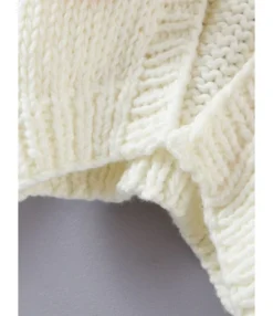 Thick Sweater Cardigan Floral Lantern Sleeve 210821826 14 Thick Sweater Cardigan Floral Lantern Sleeve 210821826 -Women Clothing Sales Store 210821826 5