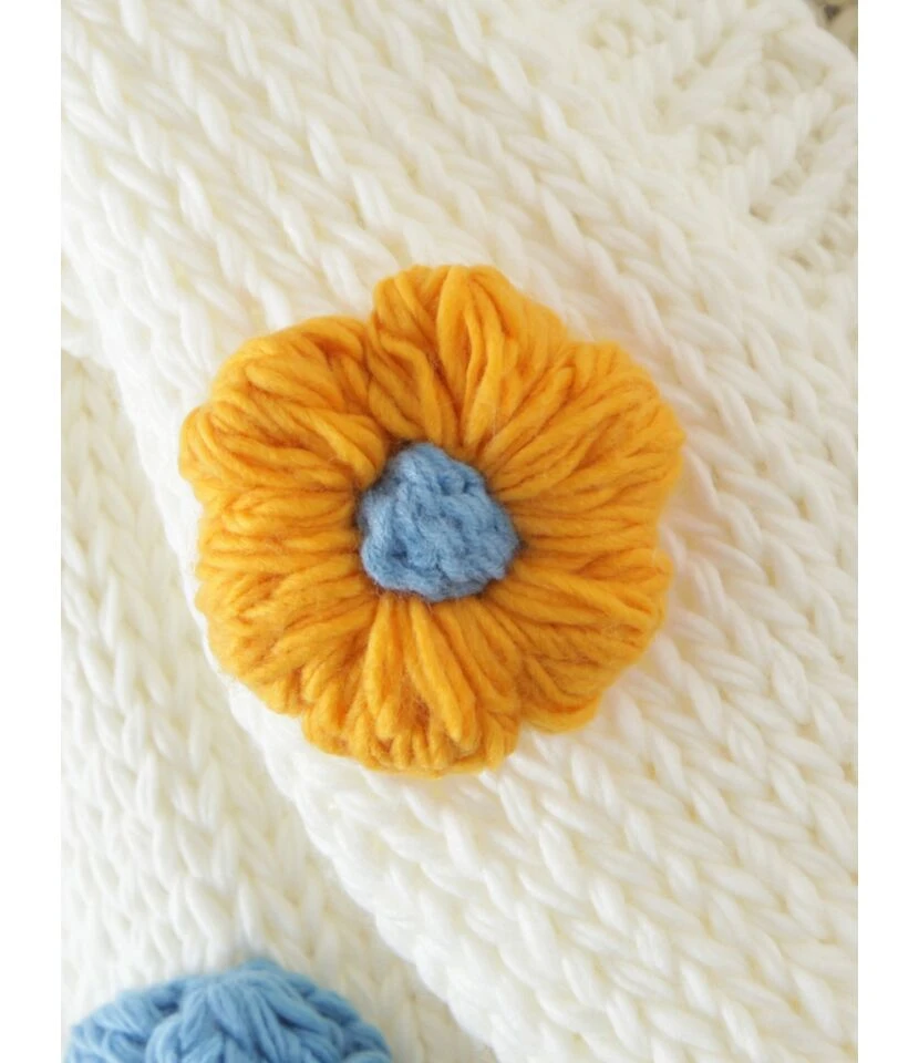 Thick Sweater Cardigan Floral Lantern Sleeve 210821826 6 Thick Sweater Cardigan Floral Lantern Sleeve 210821826 - Image 6