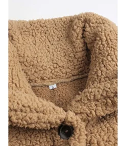 Fleece Comfortable Warm Pockets Outerwear Jacket Coat Whloesale 210824113 -Women Clothing Sales Store 210824113 7