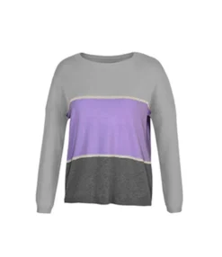 Fall Knitting Sweater Patchwork Colorblock O-neck 210824775 -Women Clothing Sales Store 210824775 8