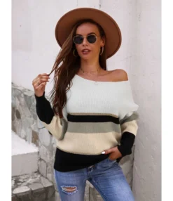 Casual Warm Jersey Sweater Pullover Fall 210824874 -Women Clothing Sales Store 210824874 1