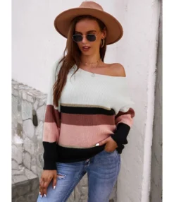 Casual Warm Jersey Sweater Pullover Fall 210824874 -Women Clothing Sales Store 210824874 2