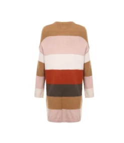 Long Sleeve Striped Colorblock Sweater Cardigan 210826309 -Women Clothing Sales Store 210826309 5