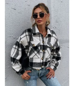 Retro Lapel Plaid Single-Breasted Long Sleeve Short Jacket Wholesale Coats SOUN562732 -Women Clothing Sales Store 2657322d 04c5 4b1b 8491 a1a74380ce97 25d0caa3c9695cfb559b93bb2a3f36c1