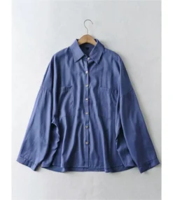 Lapel Neck Single Breasted Pocket Detail Soild Shirt -Women Clothing Sales Store 2 245