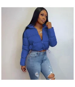 Fashion Standing Collar Long Sleeve Warm Short Down Jacket Wholesale Coats SOUN562145 -Women Clothing Sales Store 2c6d0e3b 66b8 4285 94a6 274674c3894d a013f249bd2650c740fbc106d39b4e29