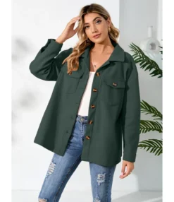 Warm Plush Single-Breasted Women Pocket Jacket Wholesale Coats SOUN536952 -Women Clothing Sales Store 2ccd29b4 6952 478b b003 02c9f817c1d5 ef145c82960d10904de7b1a51c74ecbb